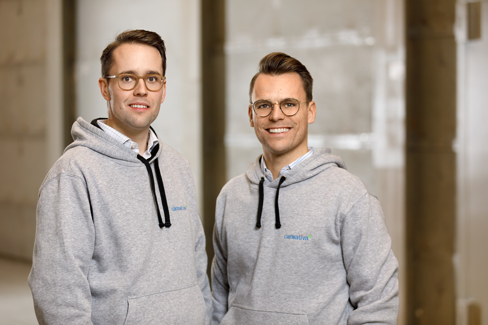 Benedikt Sons und Jakob Sons, Founder and Managing Director Cansativa. Pressefoto Start-up. Foto: © 2022 Harald Schnauder